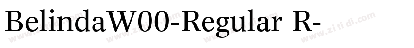BelindaW00-Regular R字体转换
